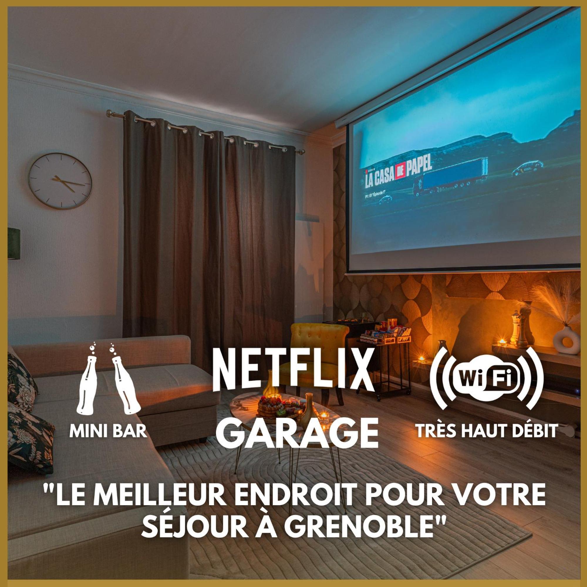 Апартаменты Luxury Cinephile - Netflix - 2 Balcons - Garage Prive - Minibar Гренобль Экстерьер фото